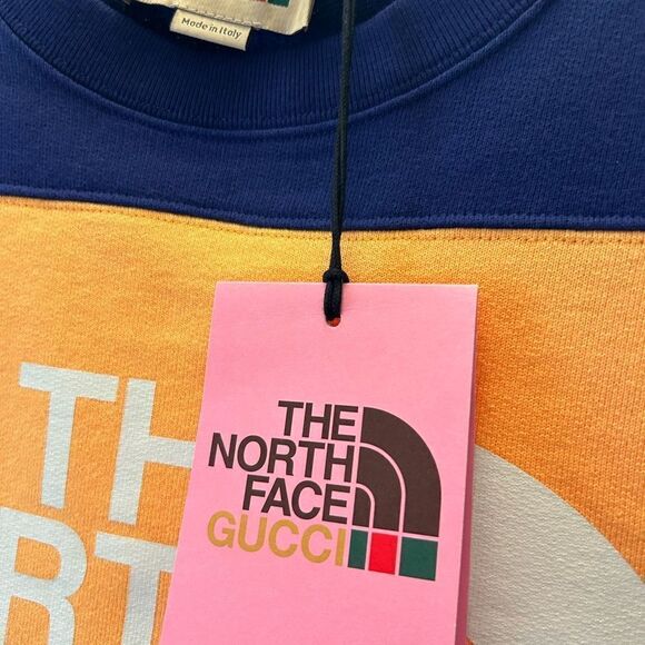 Men’s Gucci, X, the north face heavyweight, cotton sweatshirt size medium Italy - Picture 5 of 7